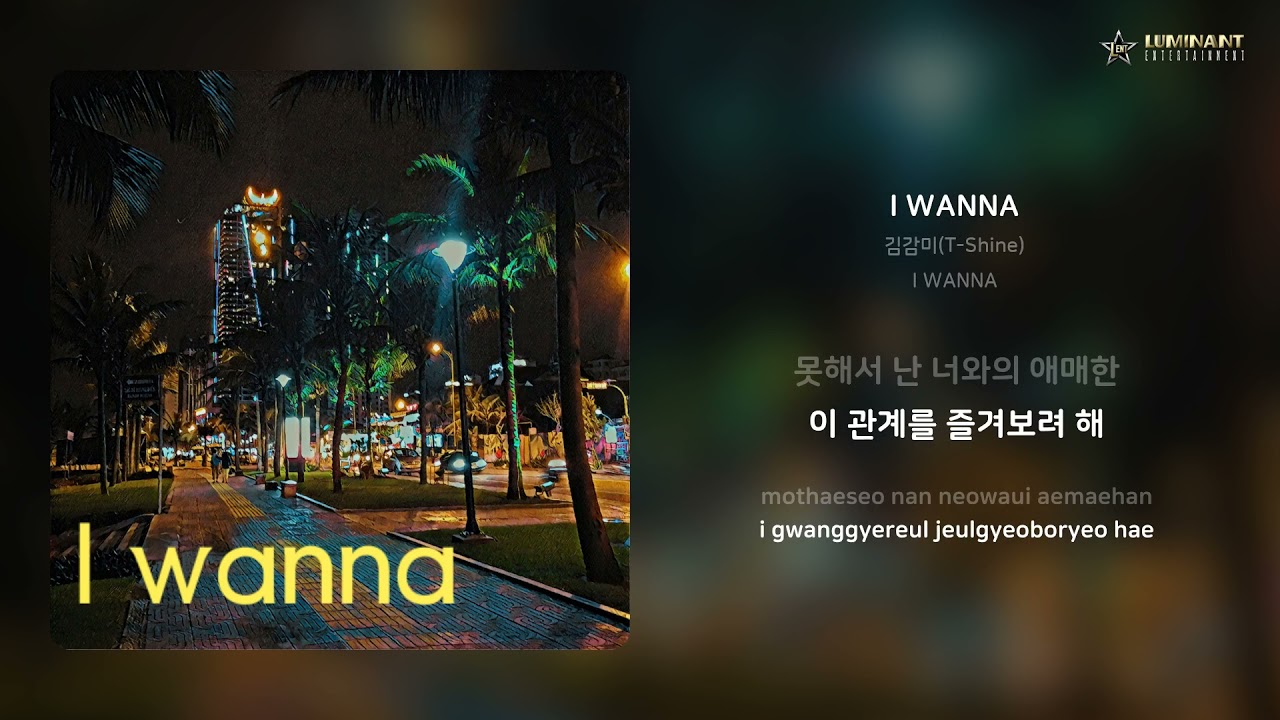 김감미(T-Shine) - I WANNA | 가사 (Lyrics)