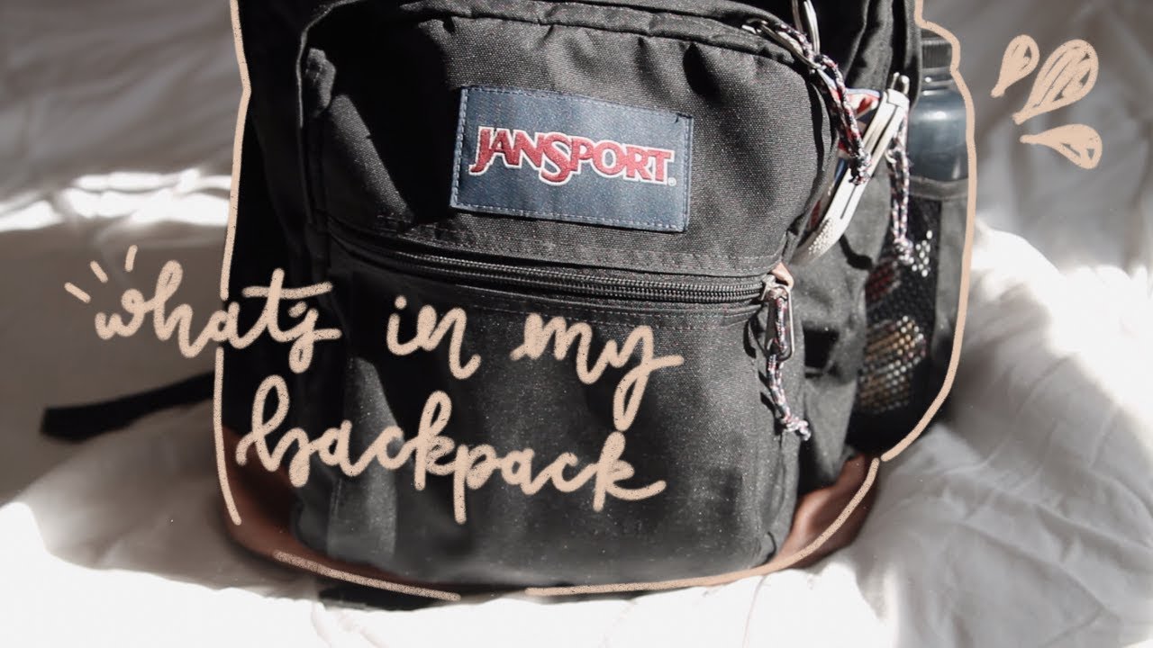 what's in my backpack 2019