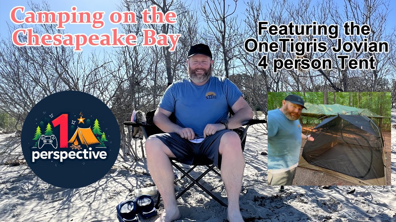 🎣 Camping on the Chesapeake Bay | OneTigris Jovian 4 Person Tent | The Guinea Farm, Field and Forest