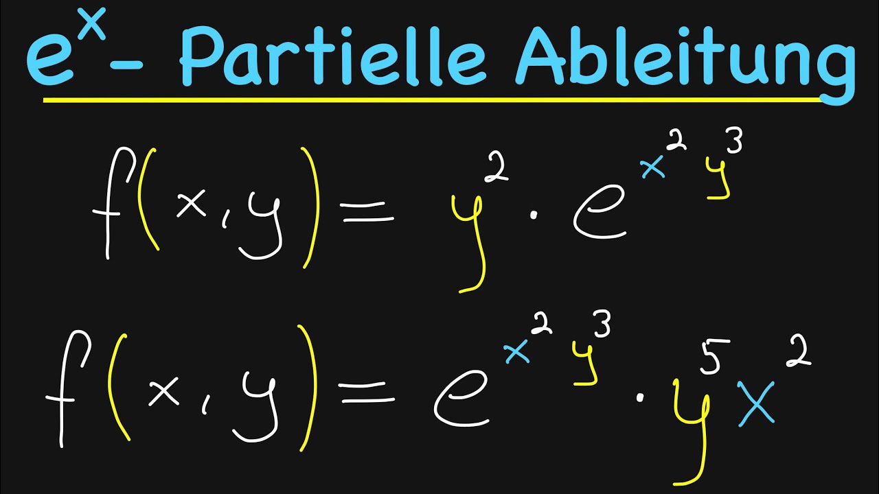 Partielle Ableitung - e-Funktionen verkettet