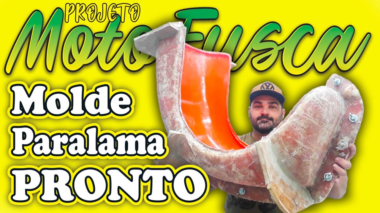 MotoFusca Ep.23 - Molde em Fibra de Vidro do Paralama Dianteiro da Motofusca Pronto