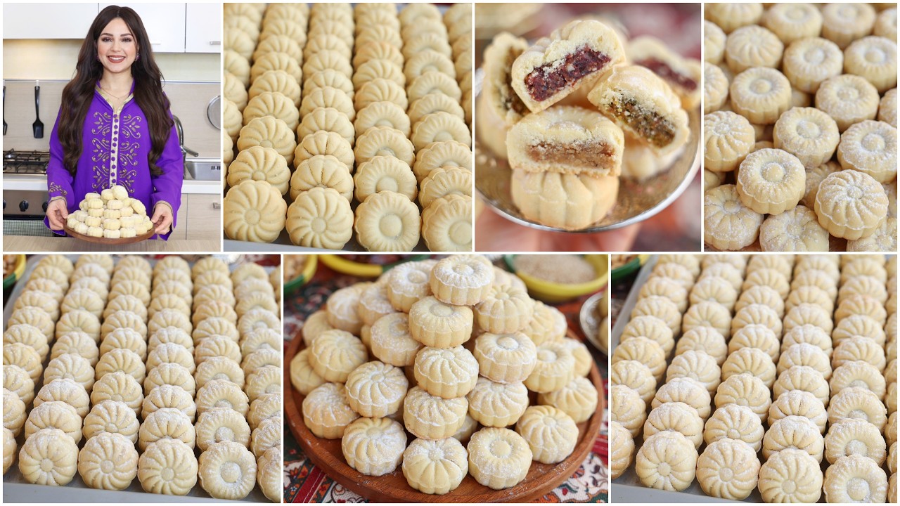 حلو العيد 2026🌙أنجح وصفة معمول ب3 حشوات مختلفة التمر-الفستق-البفريوة يذوب في الفم بكل أسرار نجاحه❤️