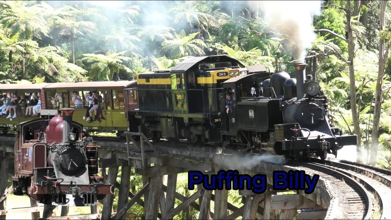 Double Header in the Dandenongs | Puffing Billy | 4K