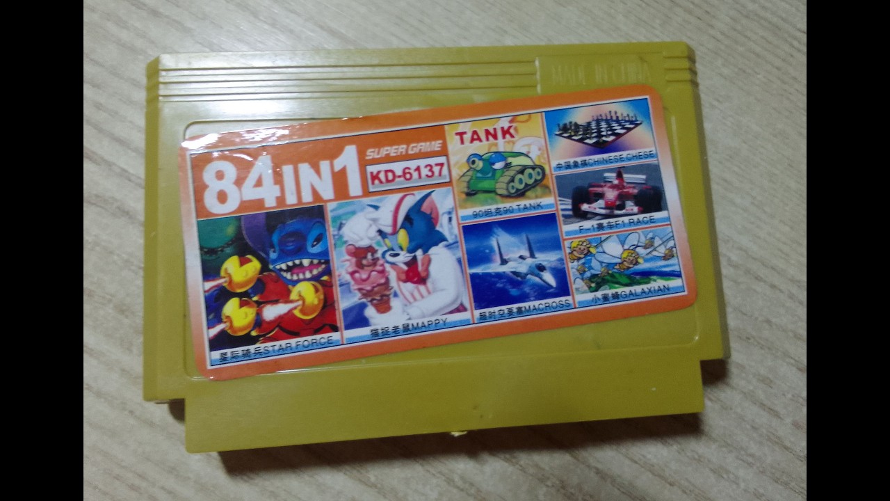 84 in 1 SUPER GAME [KD-6137] gameplay in a FC Compact (Famiclone)