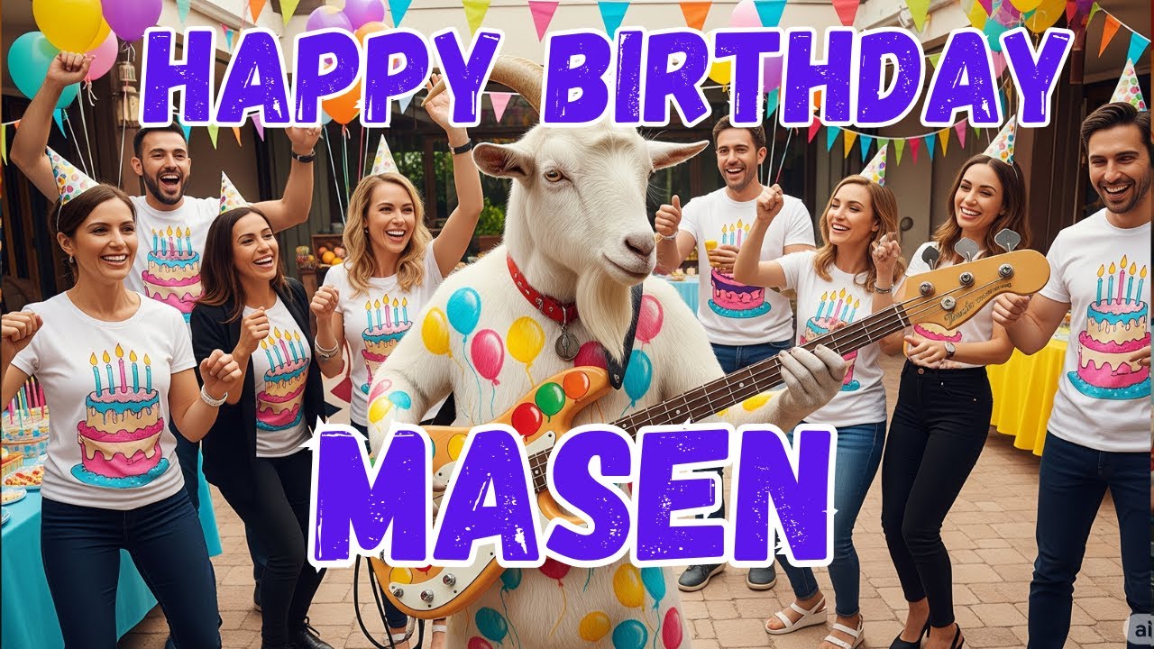 MASEN Happy Birthday Song - Happy Birthday to Masen