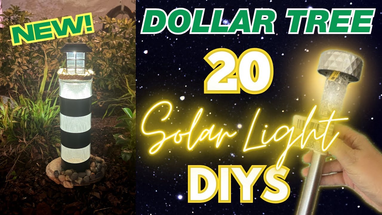 🔆 20 Dollar Tree Solar Light Summer DIYS! Flamingos to Firecrackers! Bees, Coastal & More