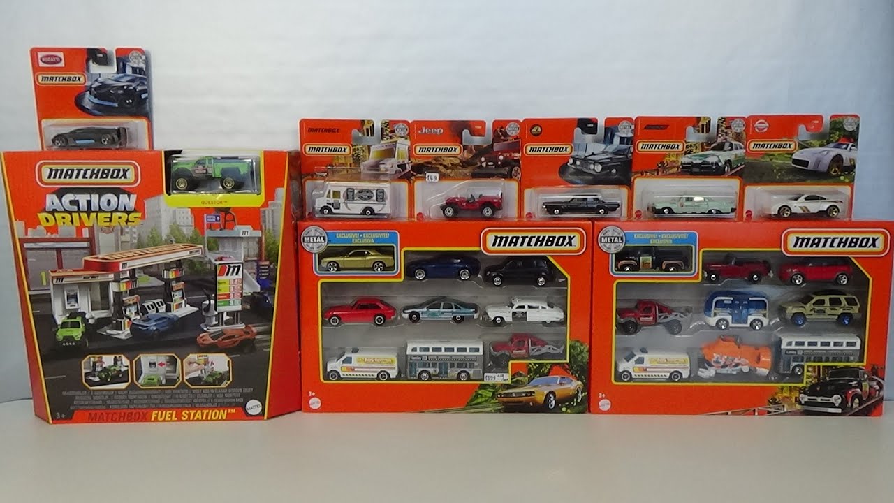 Chase Report week 9 2021 part 3/3: Matchbox 2021 mainlines, 9-packs & fuel station