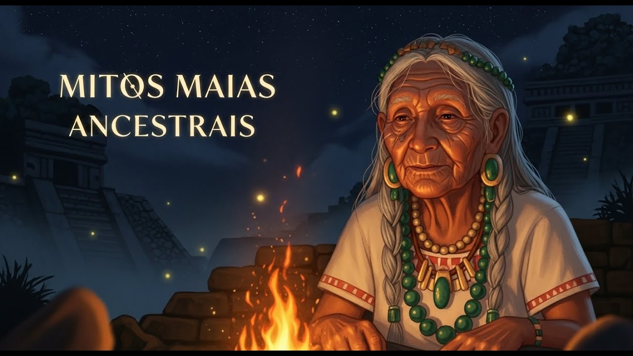 Mitos Maias Ancestrais Pouco Conhecidos | Histórias para Dormir com Chuva de Fundo