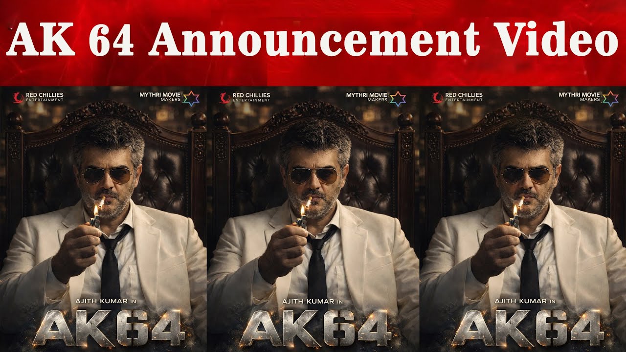 Ak 64 Announcement Video | Ajith Kumar | Adhik Ravichandran | Anirudh