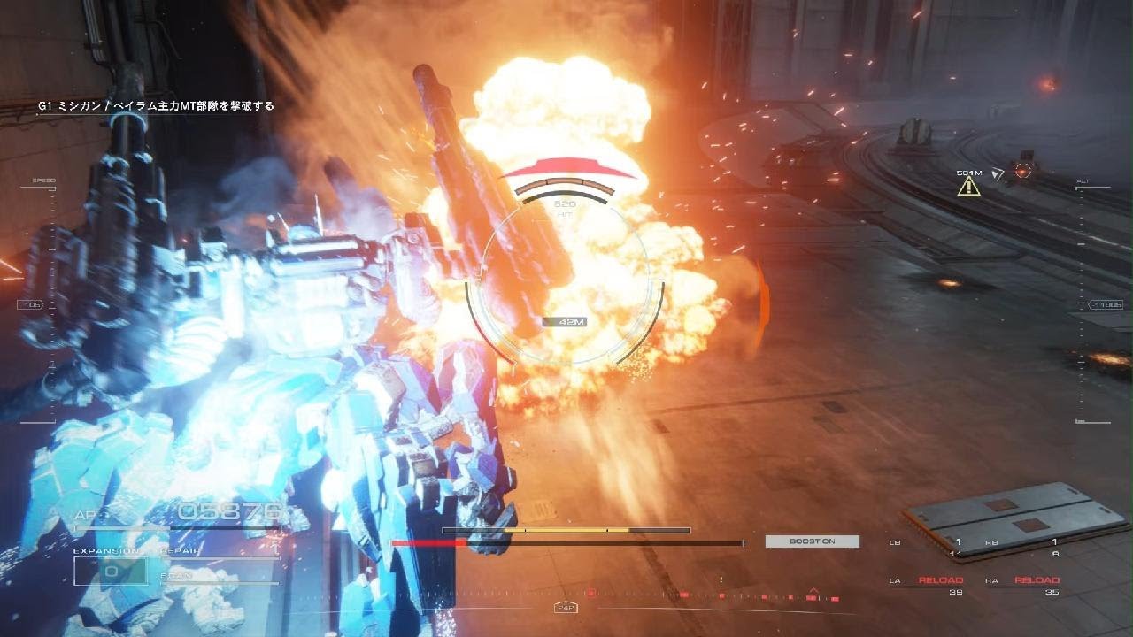 AC6 レッドガン部隊迎撃 Sランク　メリニット武装　os全解放済　ネタバレあり