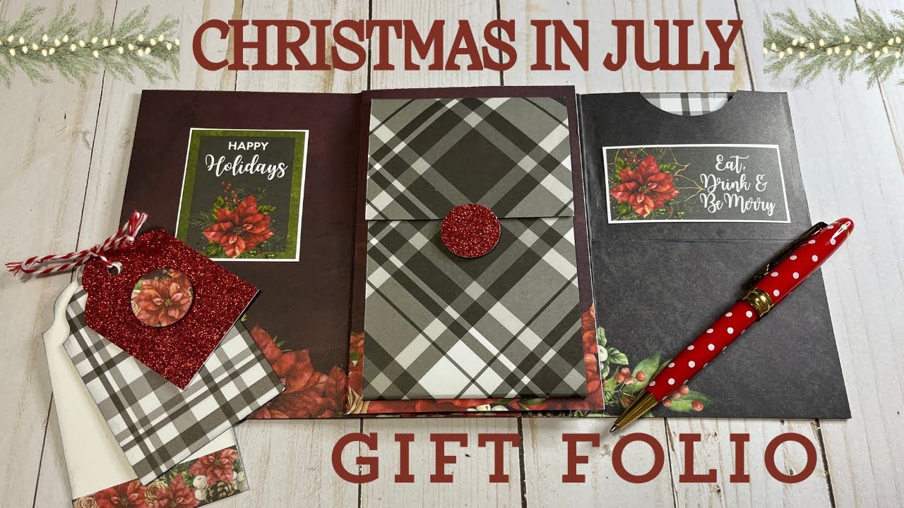 🔔 Christmas 12x12 One Page Wonder Gift Folio (Giveaway ended)  #Christmasinjuly