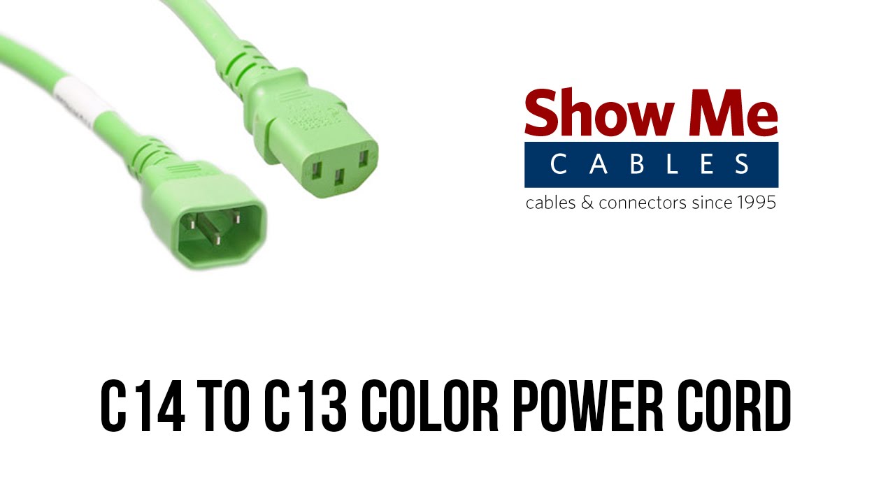 Color Power Cords - C14 to C13