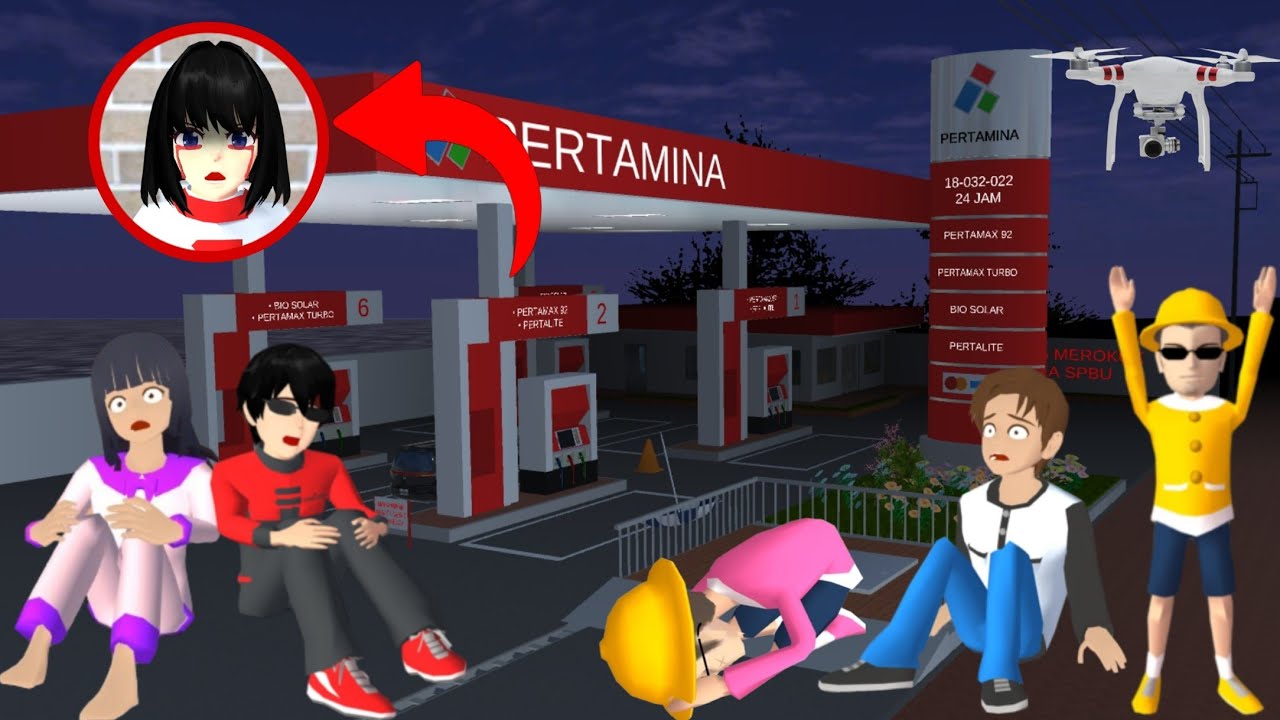 FULL MOVIE - Ejen Ali dan Mio Ketemu Kunti Pom Bensin Palsu Yuta Ketakutan Sakura School Simulator