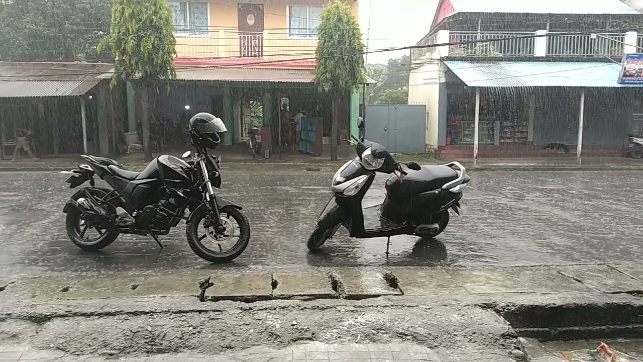 Slow mo during rain from my vets clinic. Nepal Pets Haven