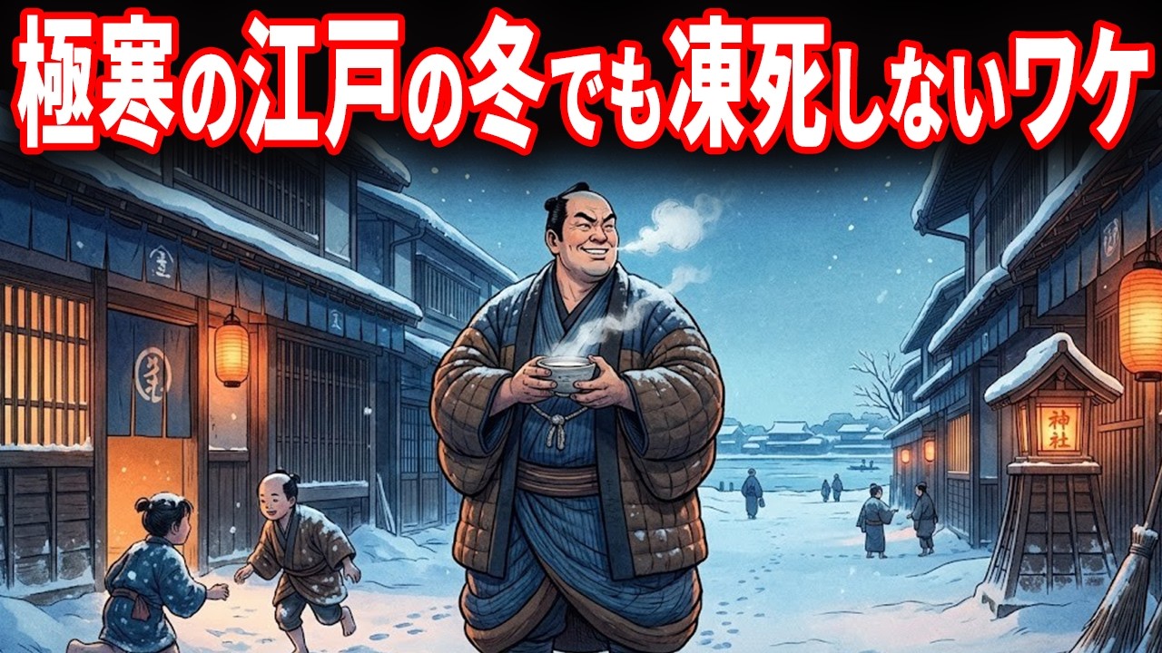 【日本史】江戸っ子はマイナス4度でも平気だった？～エアコンなしでも凍死者ゼロを実現した、最強の『江戸流サバイバル術』～【雑学】