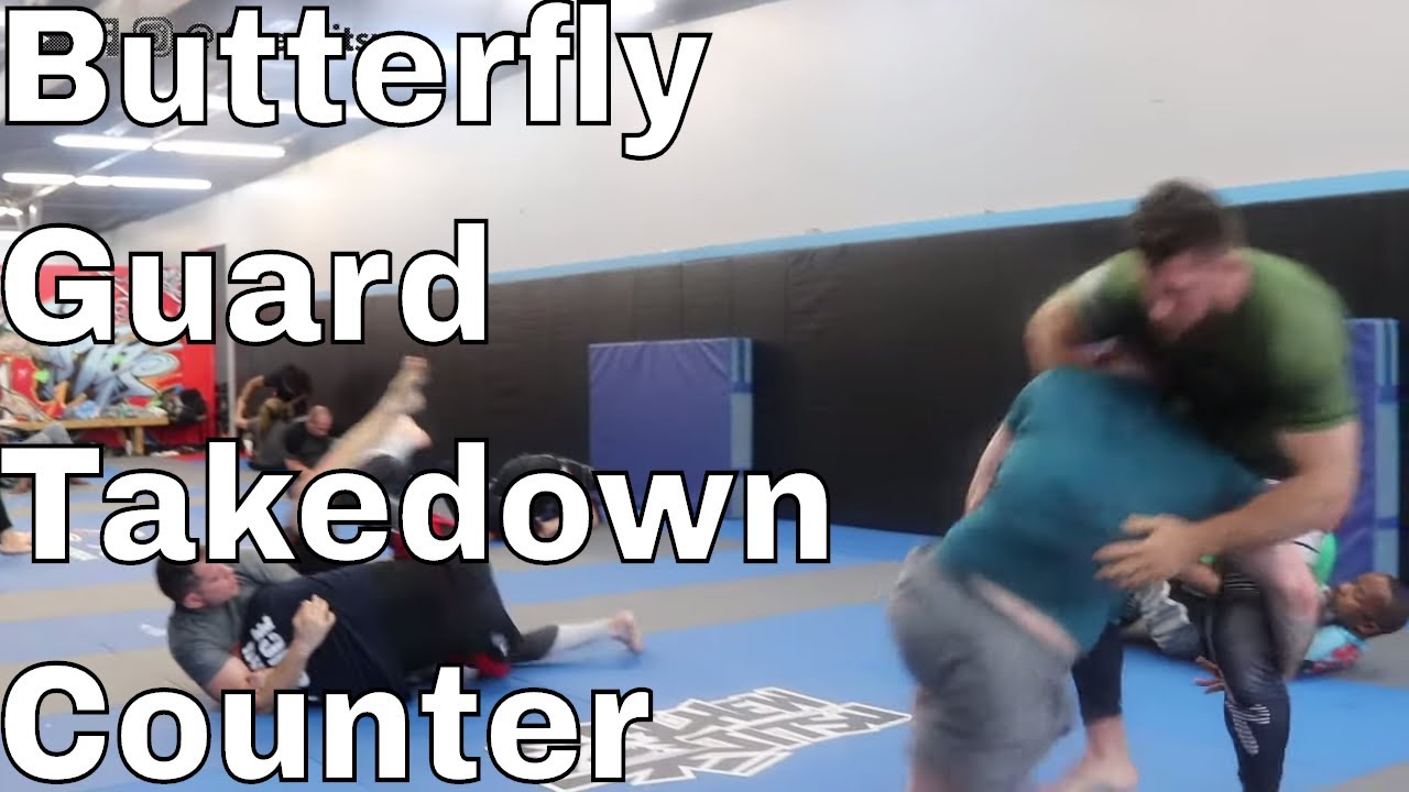 Double Leg Counter in BJJ if You Can’t Sprawl (Butterfly Guard Sweep)