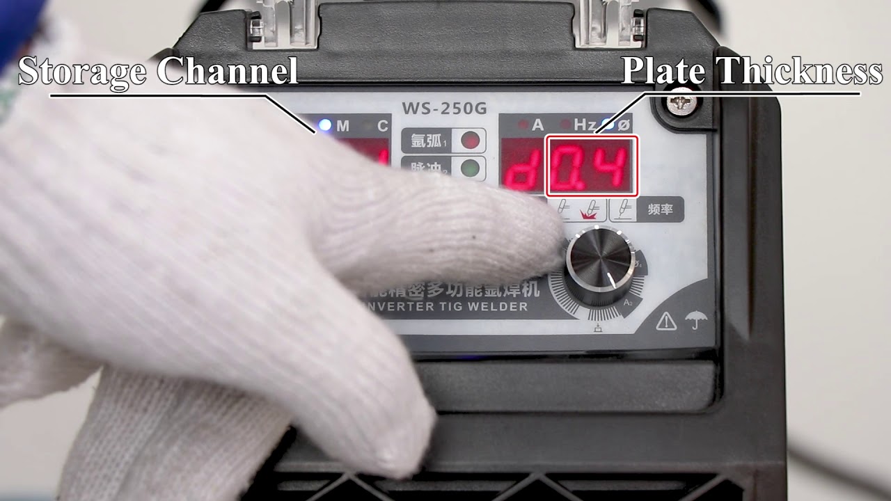 ANDELI TIG-250GPLC Pulse Cold Welding and Cleaning Welder ,TIG-250GPLC usage explanation