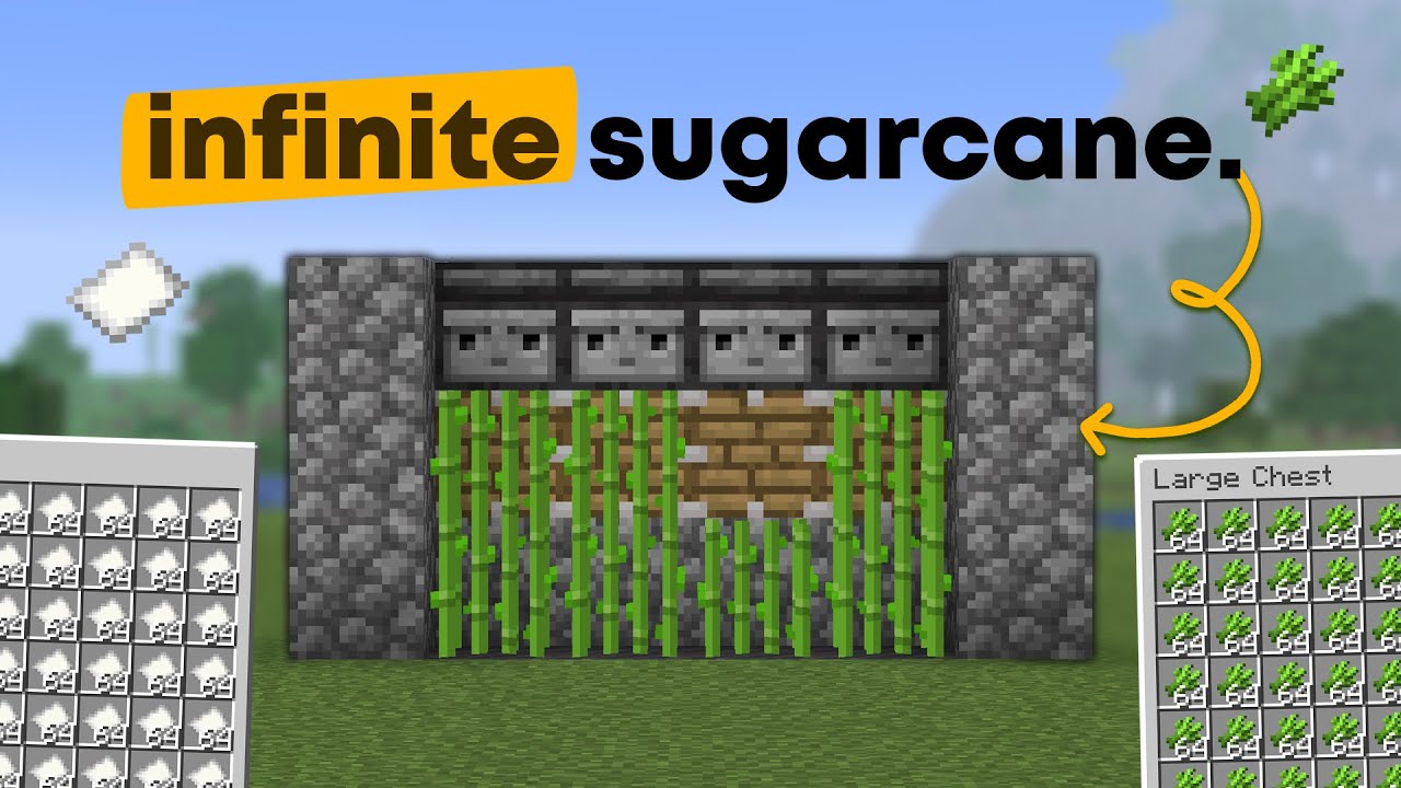 The EASIEST Sugarcane Farm in Minecraft 1.21.6 (JAVA)