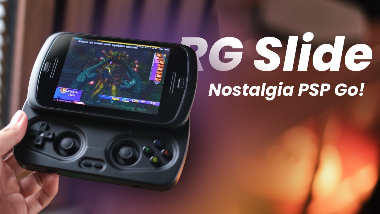 PSP GO Pro Max!!? Review Anbernic RG Slide - Retro Handheld Sliding