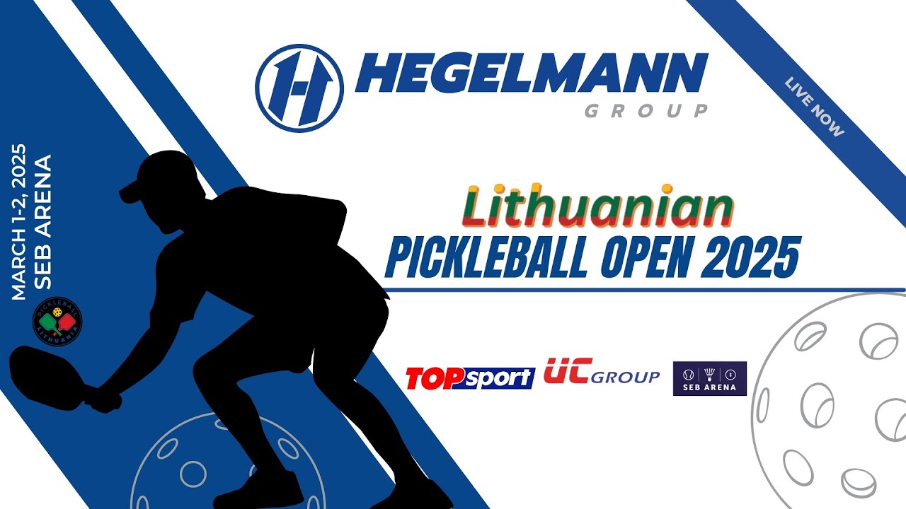 Pickleball Lithuania open Day 1 (Live stream)
