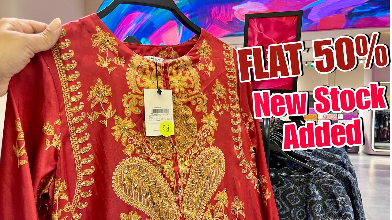 📣Sapphire Flat 50% Season End ||  Flat 50% Pret Collection😱|| Sapphire Sale 2026