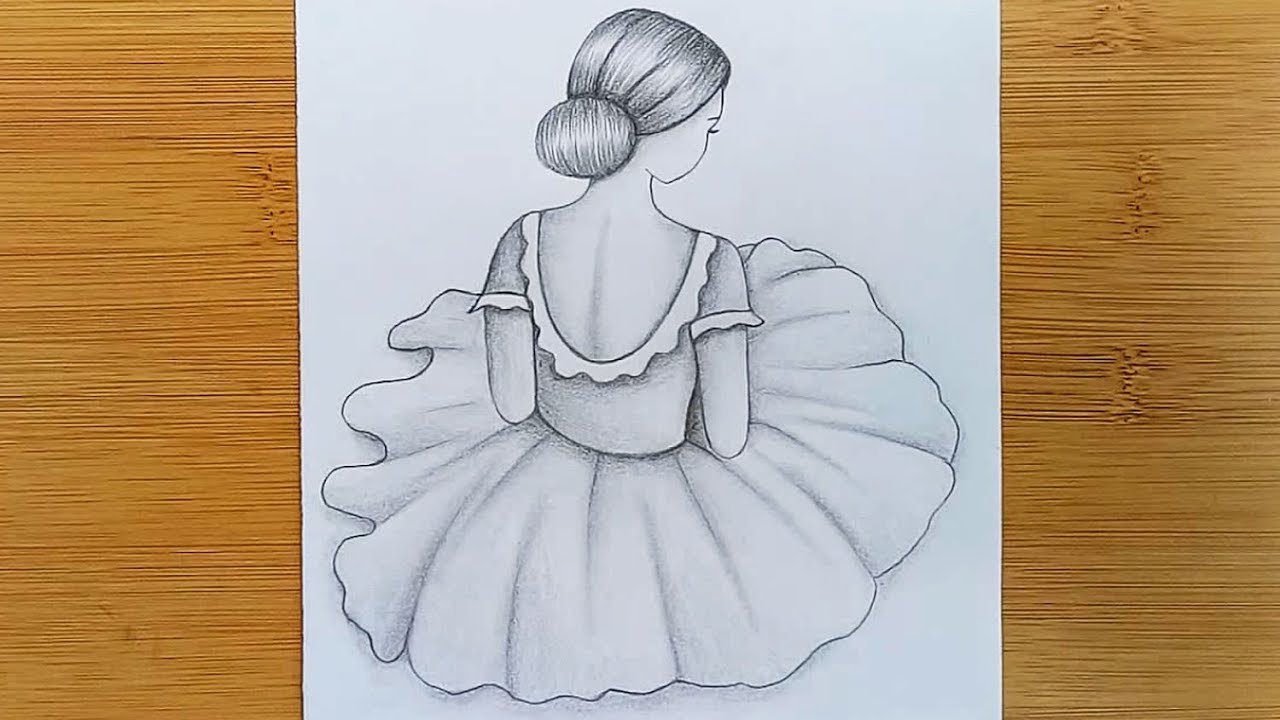 How to draw a girl for beginners with pencil sketch.