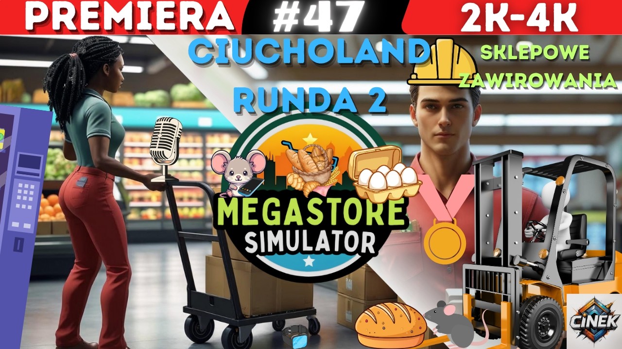 🌄CIUCHOLAND RUNDA 2🌪️🍝📱💻📦🥖🏪MEGASTORE SIMULATOR#47 #simulator#gameplay#letsplay#games