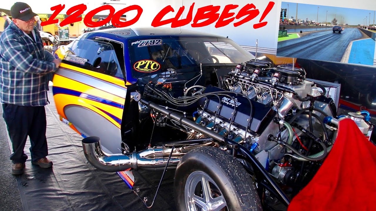 1200 CUBIC INCH NITROUS  MOTOR IN THIS FIREBIRD IS THE BIGGEST IVE SEEN AT LIGHTS OUT 11!
