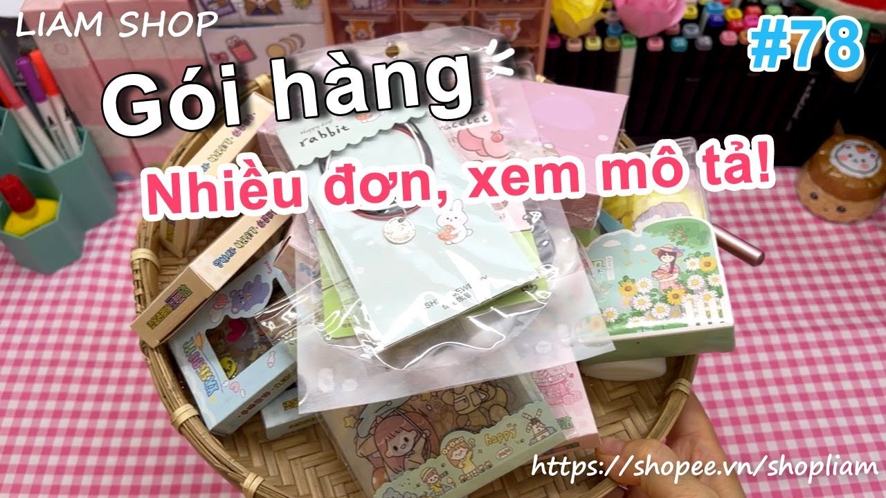 [GÓI HÀNG] sticker, washi tape, đồ dùng học tập, đồ decor… #78 | Liam shop