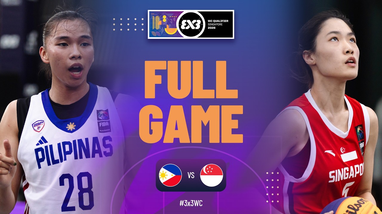 Philippines 🇵🇭 vs Singapore 🇸🇬 | Women Full Game | FIBA World Cup Qualifier 2026 | #3x3Basketball