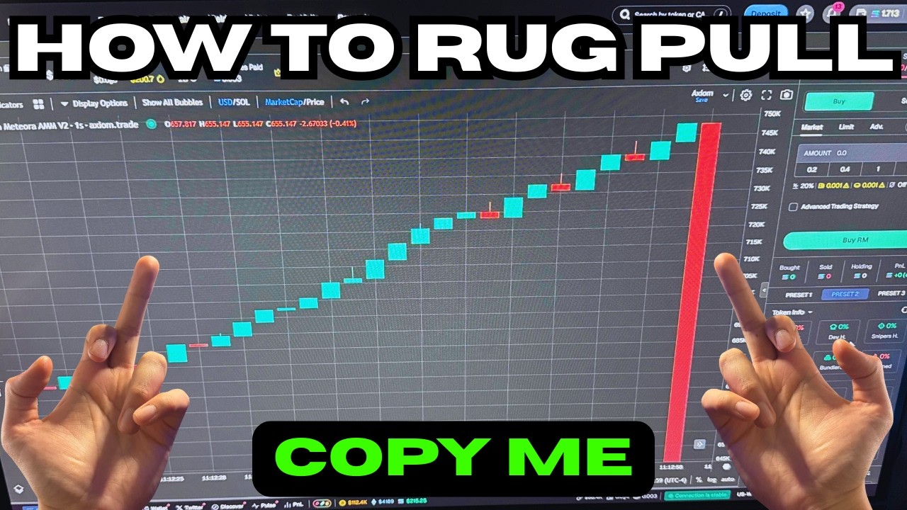 how to rug pull a super viral memecoin on pump.fun with $0 **Live Results**