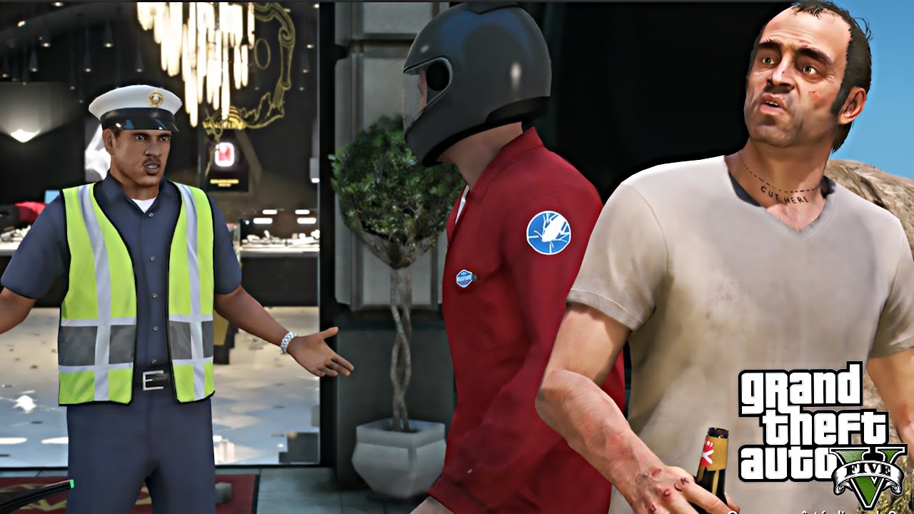 GTA V - ASSALTO A JOALHERIA DISPERTA | TREVOR PHILIPS!!! GTA 5 em Português PT-BR #06