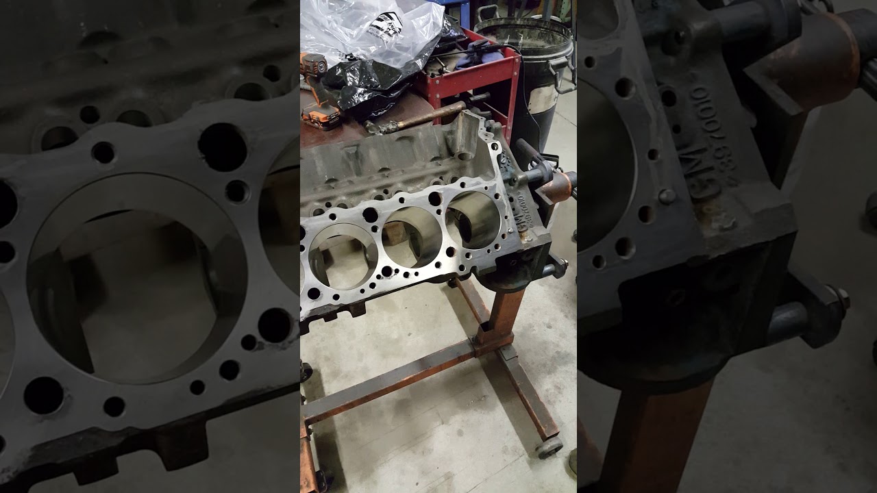 Small block Chevy lower dipstick install
