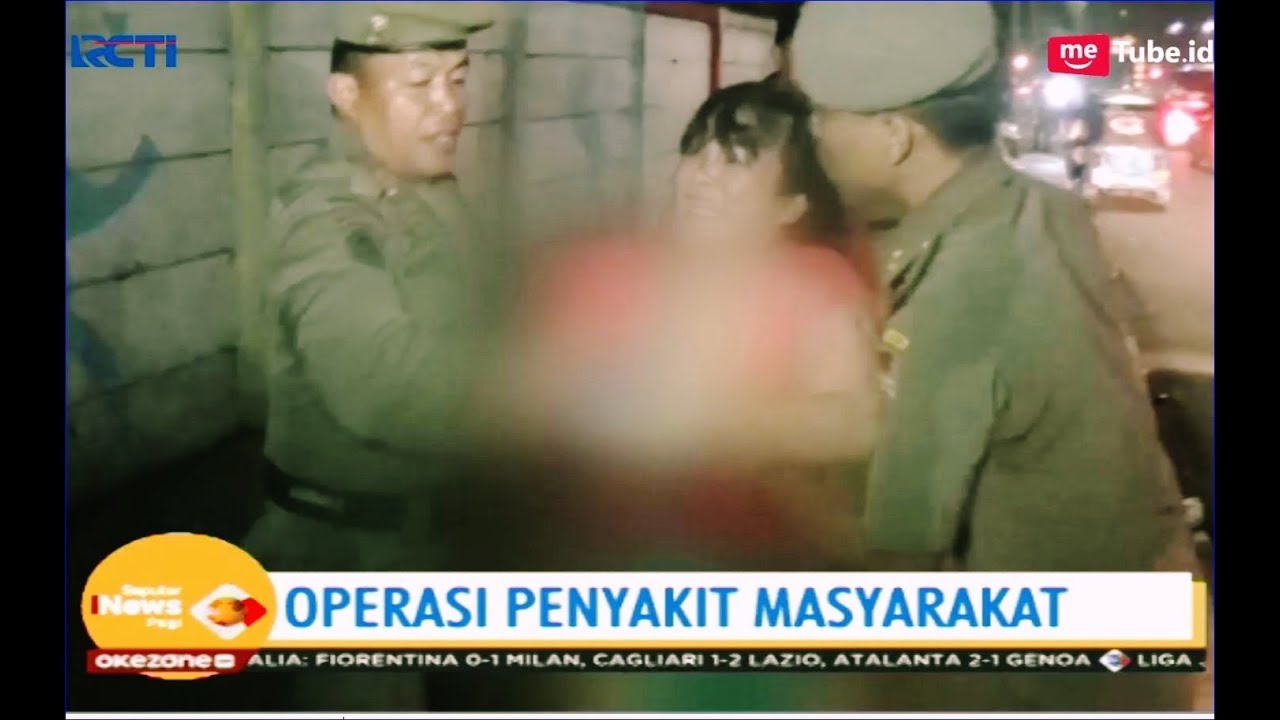 PSK Berbaju Merah Ini Histeris Ditangkap Satpol PP - SIP 12/05