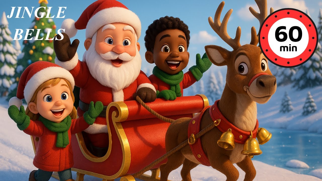 Jingle Bells , Christmas Songs for kids. One-hour Christmas songs #littletreehousenurseryrhymes