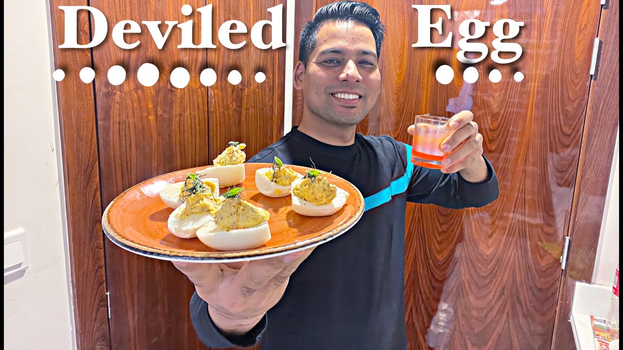 How to make Deviled Egg😄🥚in easy step | Simple starter for trail | desivloger | in hindi