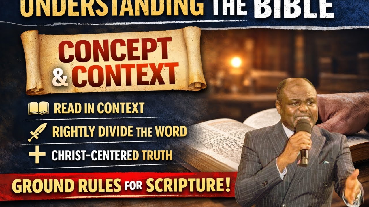 GROUND RULES TO UNDERSTAND THE CONCEPT AND CONTEXT OF SCRIPTURE