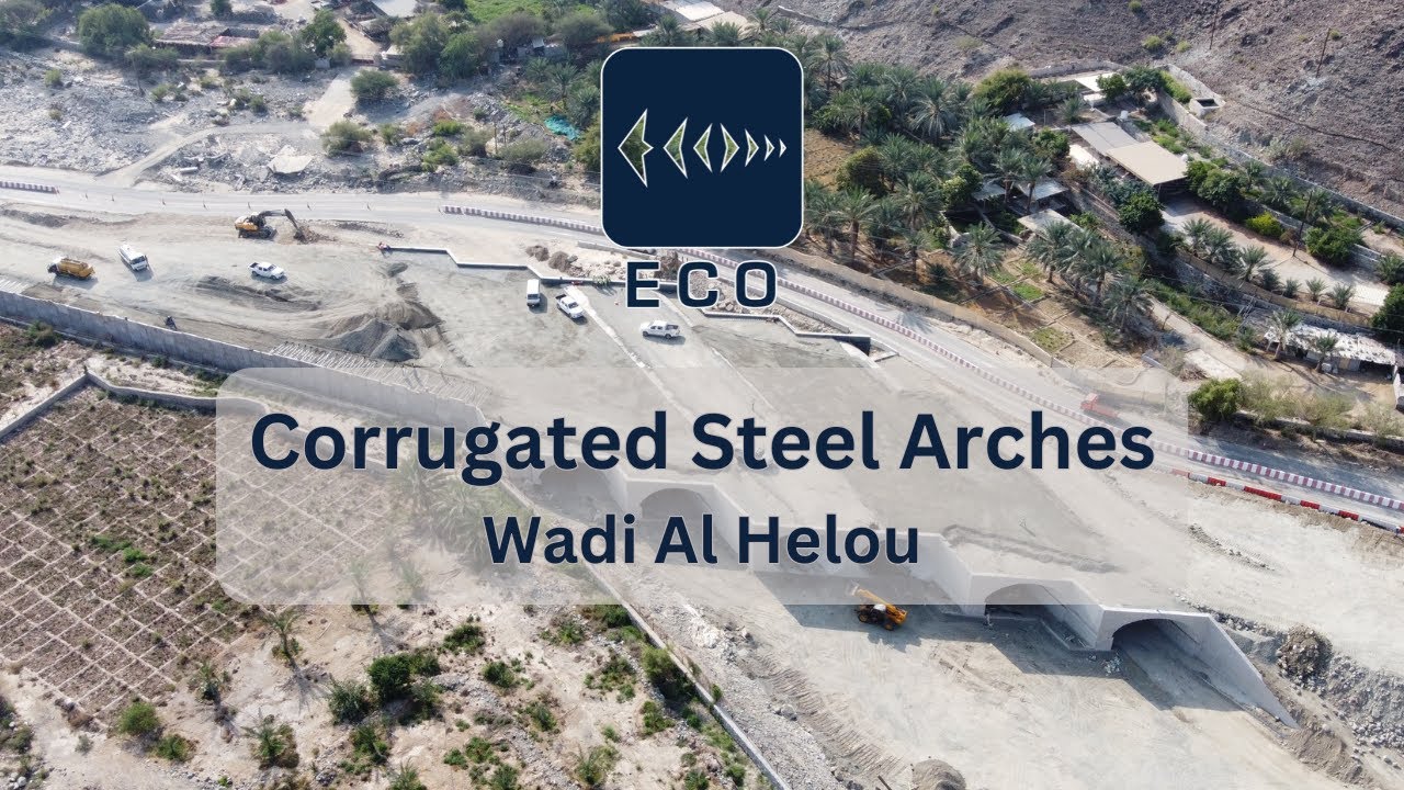 ECO Corrugated Steel Arches at Wadi Al Helou