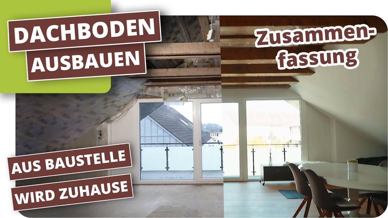Dachboden mit sichtbare Balken ausbauen