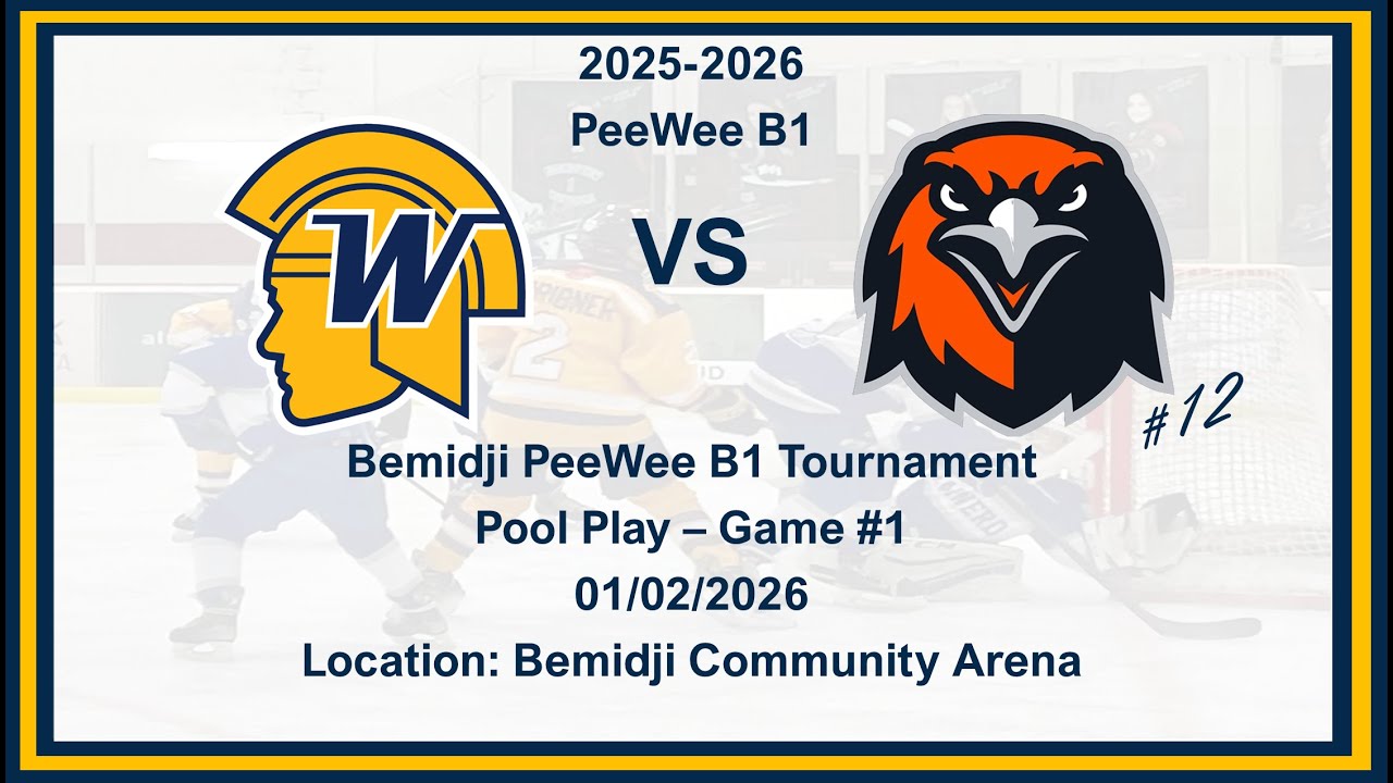 Wayzata PeeWee B1 [Gold] vs Grand Rapids [Orange] (01/02/2025)