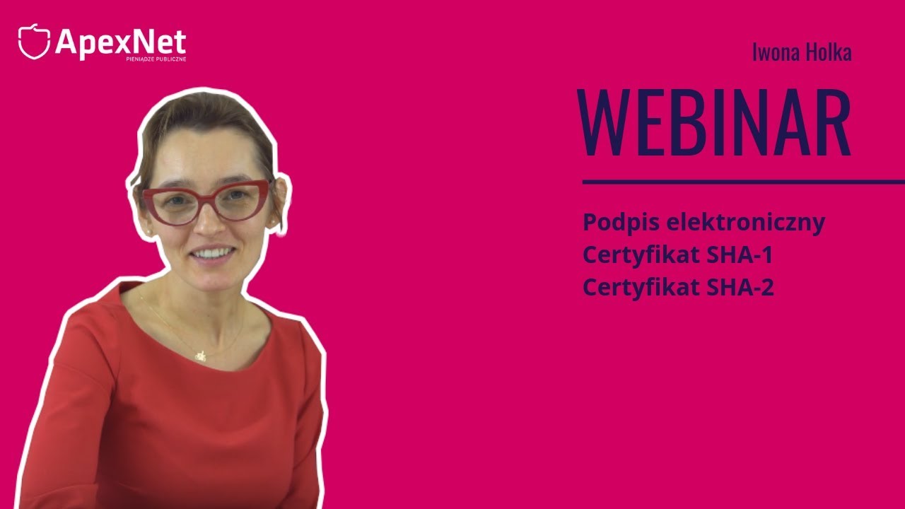 Podpis elektroniczny - certyfikat SHA-1