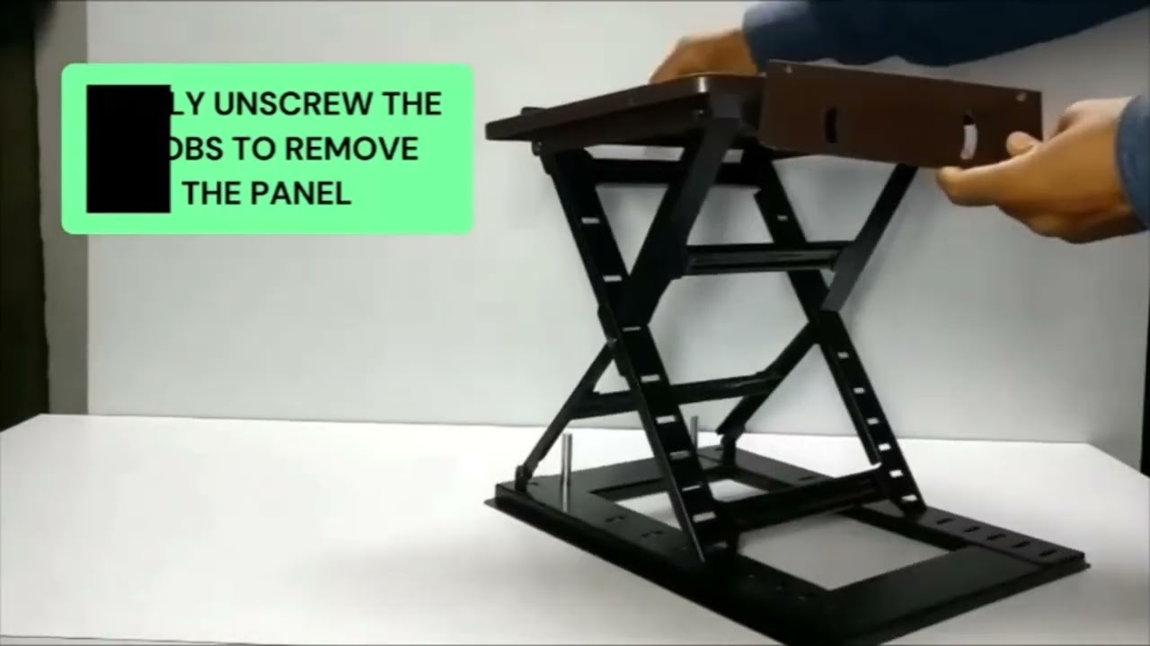 Smiledrive Laptop Standing Desk Table Adjustable Stand Riser for Office Workstation & Mobile Holder
