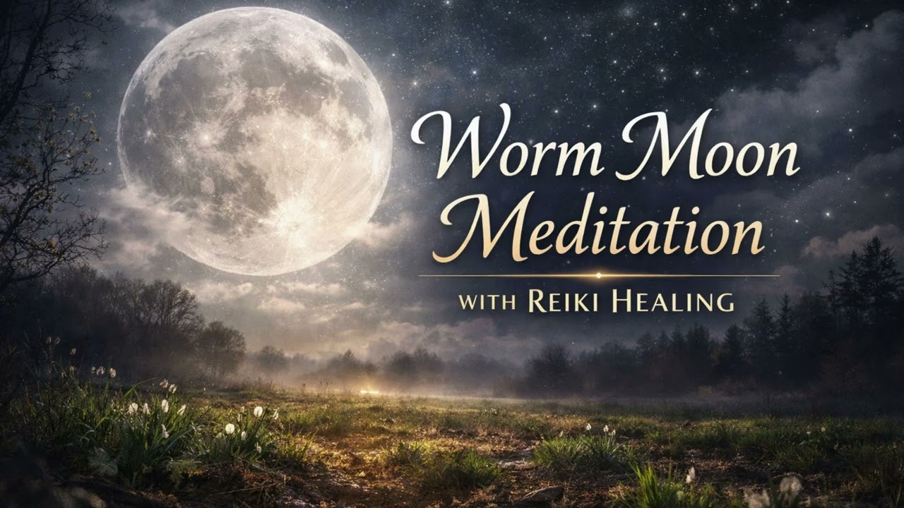 Worm Moon Guided Meditation with Reiki Healing