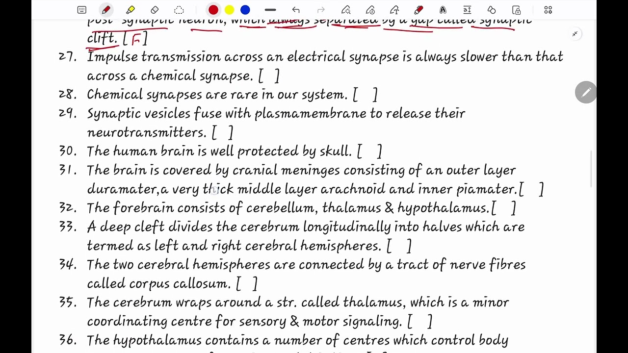 Neural control and coordination ||  इससे बाहर कोई statement नहीं मिलेगा || neet 2026
