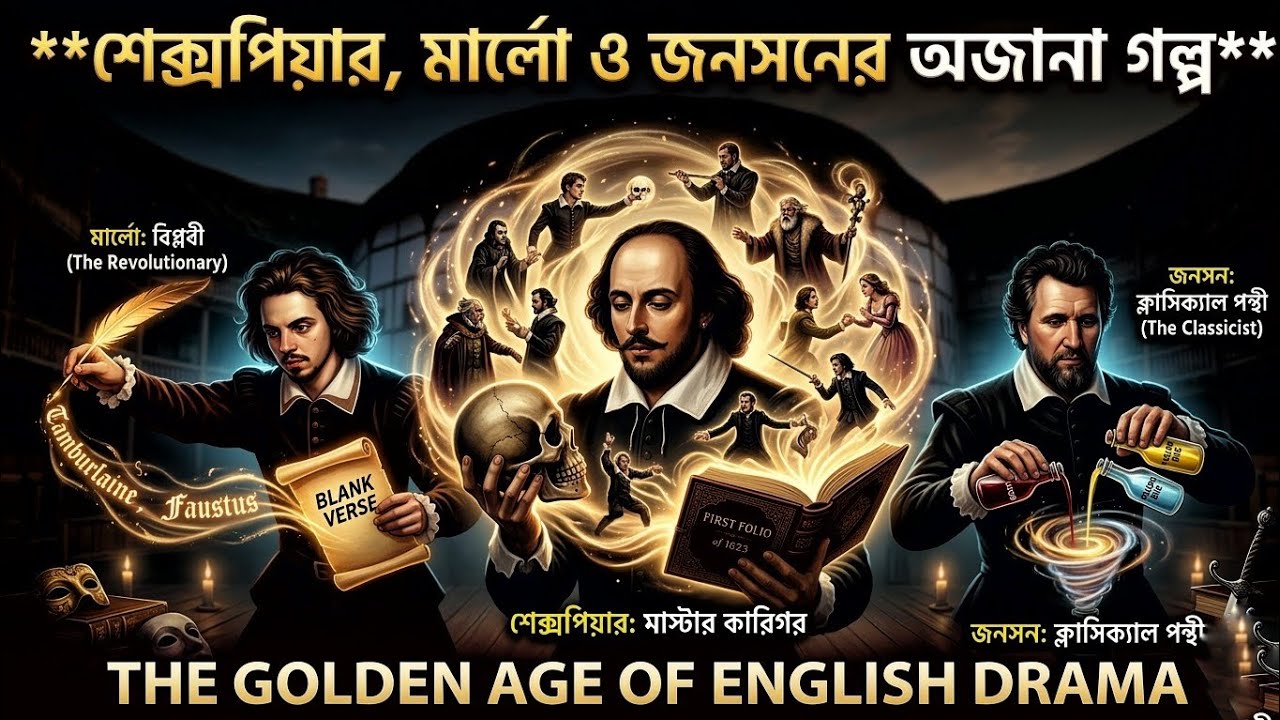 The Golden Age of English Drama | শেক্সপিয়ার, মার্লো ও জনসনের অজানা গল্প