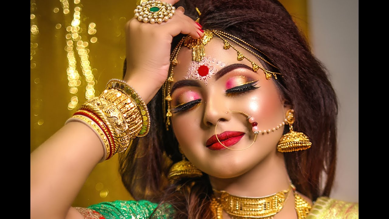 Indian Bridal Makeover by Dipika das STEP BY STEP