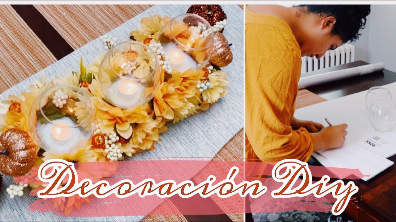 IDEAS para DECORAR tu CASA 🍁 Haz Tu PROPIO CENTRO DE MESA|ZulmaDIY