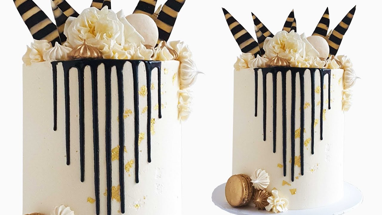 Epic Half Drip Cake Tutorial- Rosie's Dessert Spot