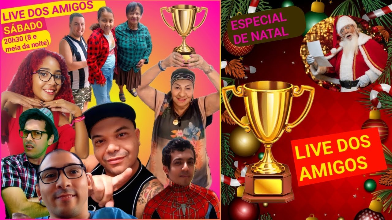 LIVE DOS AMIGOS - JOGO DO CAÇA-PALAVRAS - ESPECIAL DE NATAL 