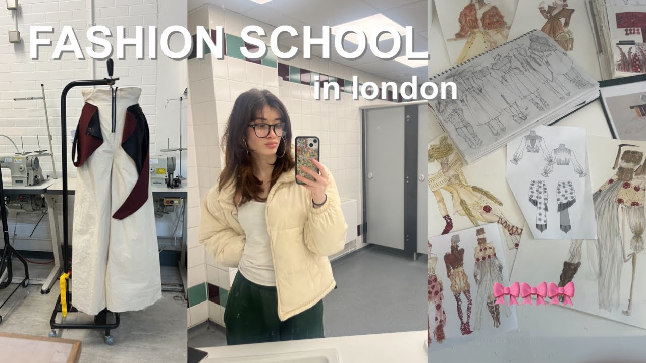 week in my life at fashion school 🎀 || London fashion student
